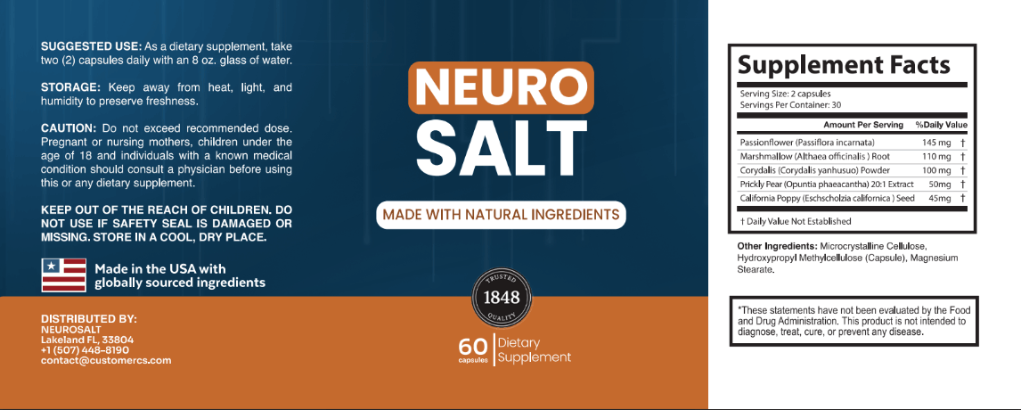NeuroSalt -Ingredients